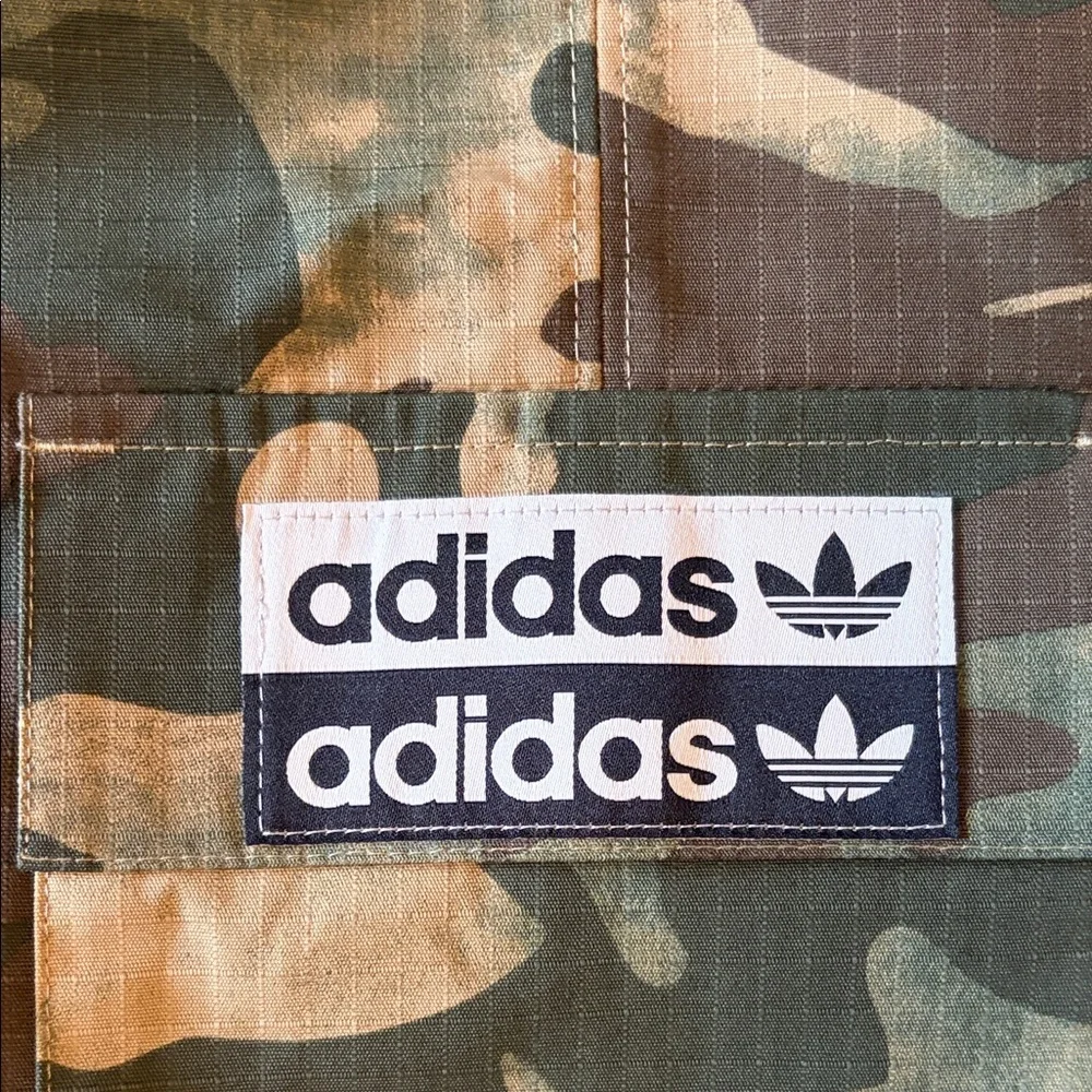 adidas Camo Zip-Front Utility Skirt in Green and Brown - Picture 6 of 9